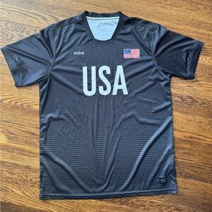 USA Mitre Soccer Jersey
Mens L Black Mitre Proflow XL Shirt